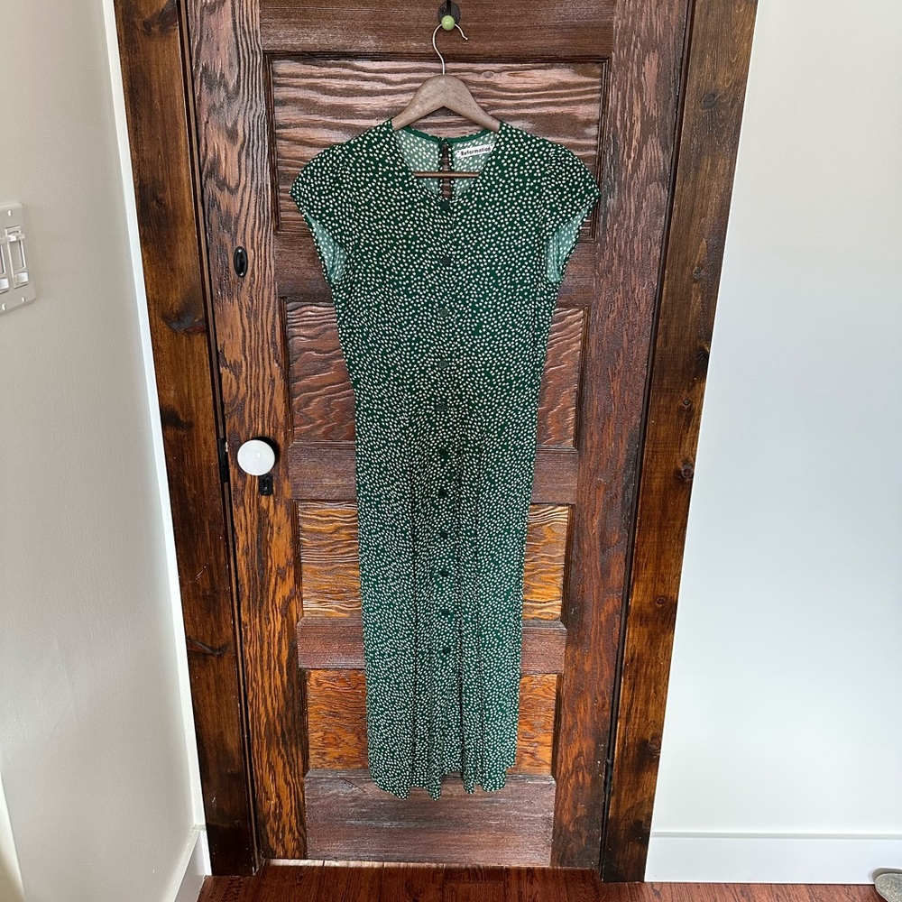 Reformation Micro Floral Print Midi Dress